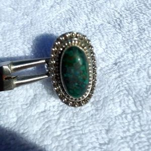 Shattuckite ring, size 9